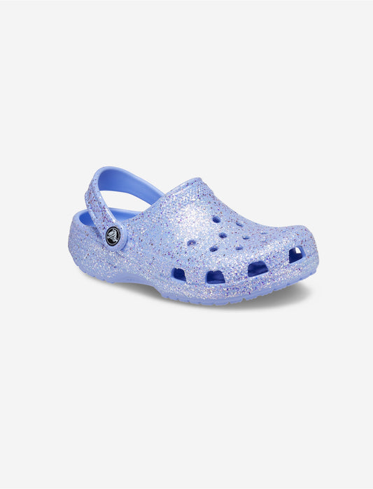 Crocs Classic Glitter Clog K - כפכף קרוקס קלאסי לילדות בהדפס נצנצים