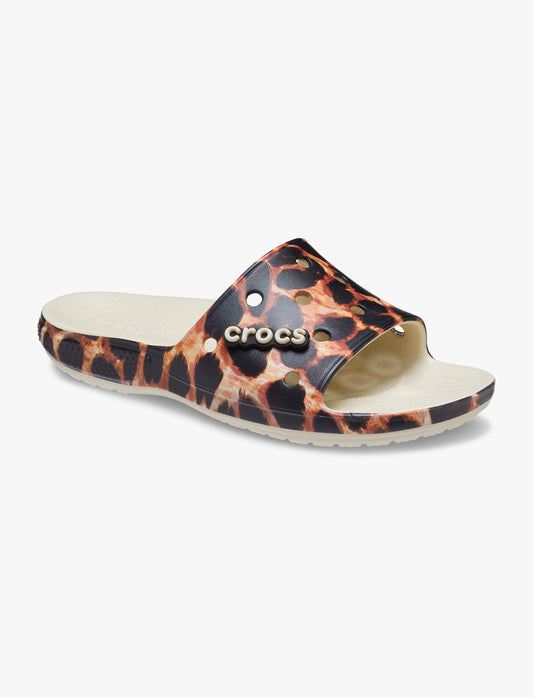 Crocs Classic Animal Remix Slide - כפכפי סלייד נשים קרוקס קלאסיק