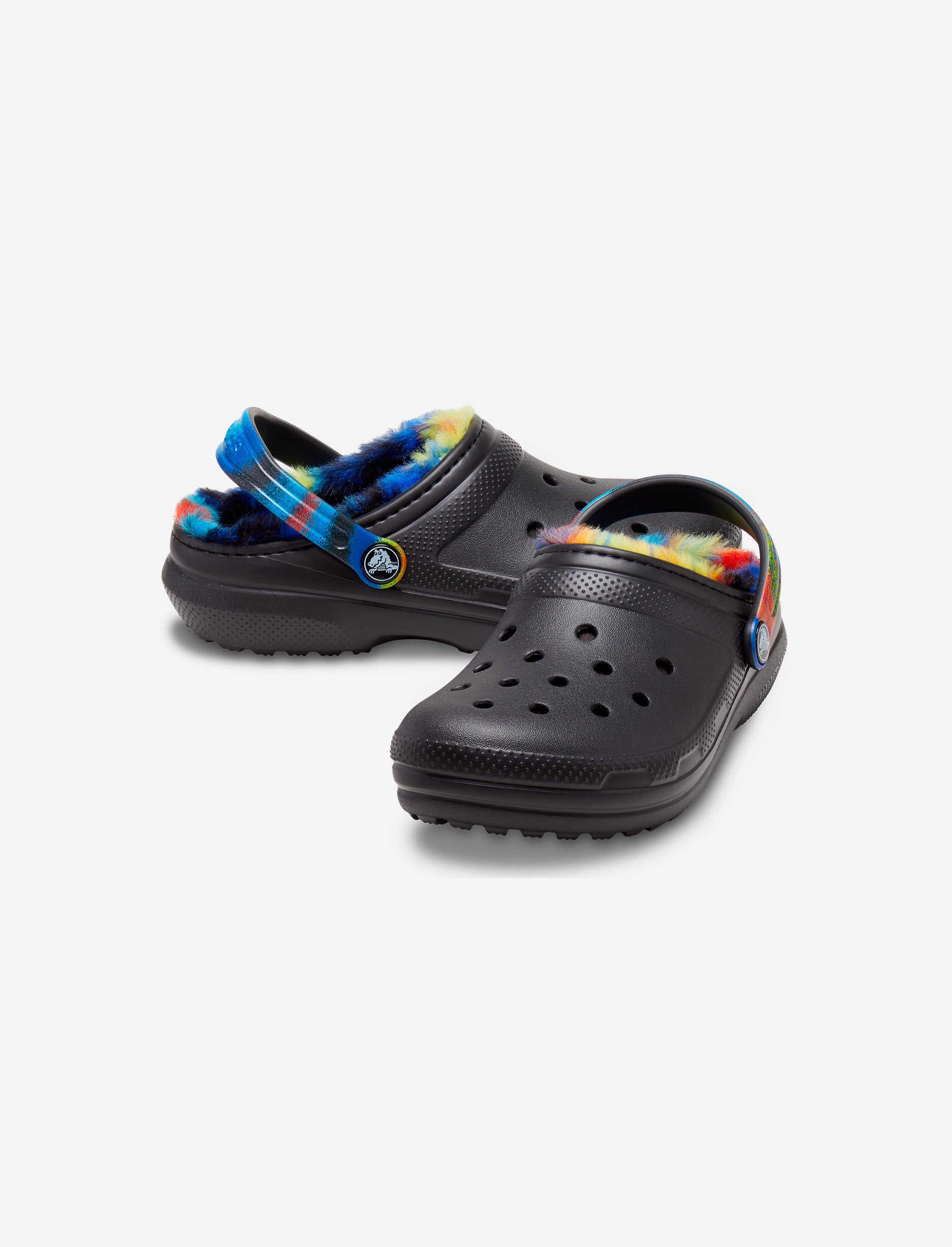 Crocs Classic Lined Spray Dye Clog K - כפכפי קרוקס עם פרווה צבעונית לילדים
