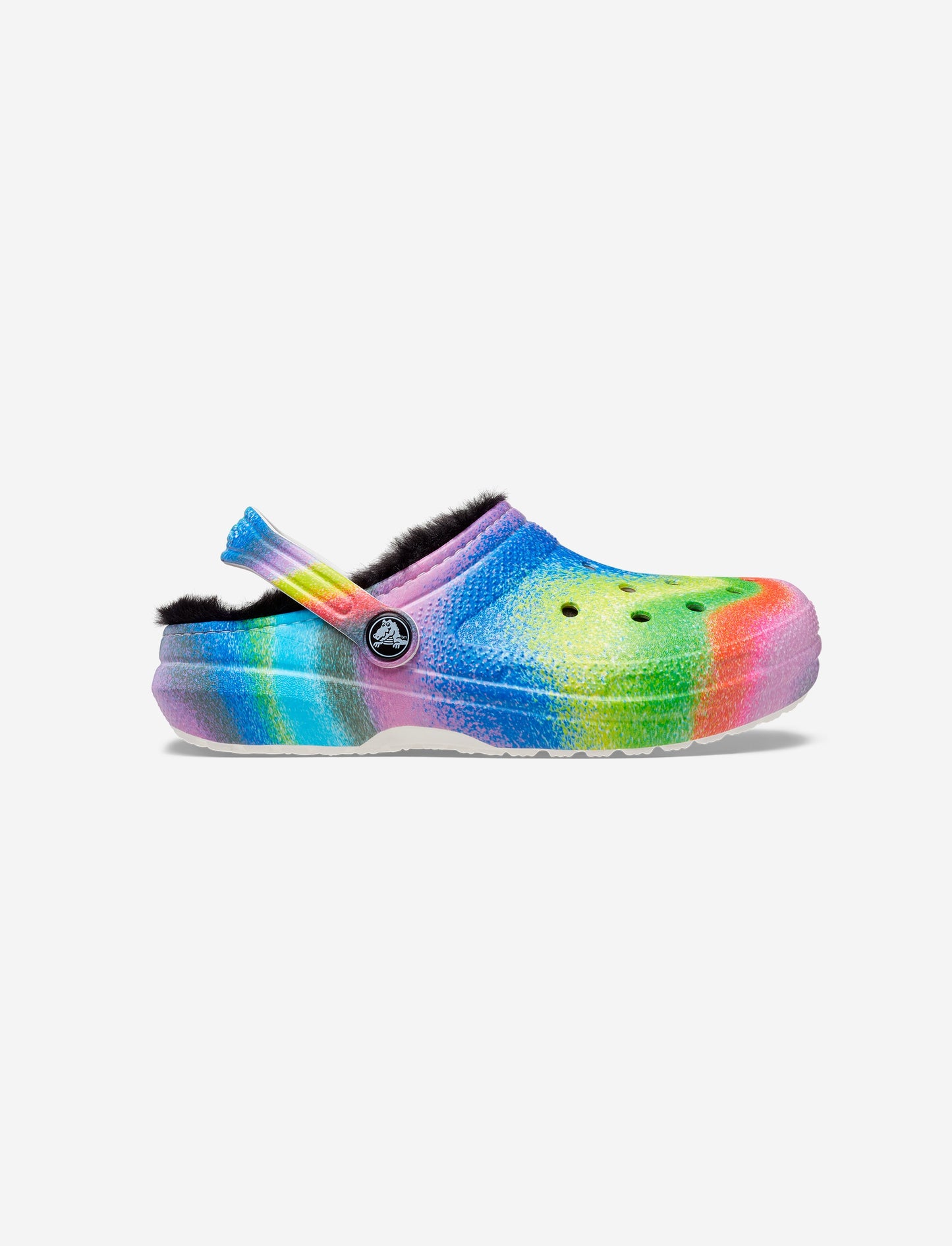 Crocs Classic Lined Spray Dye Clog K - כפכפי קרוקס עם פרווה צבעונית לילדים