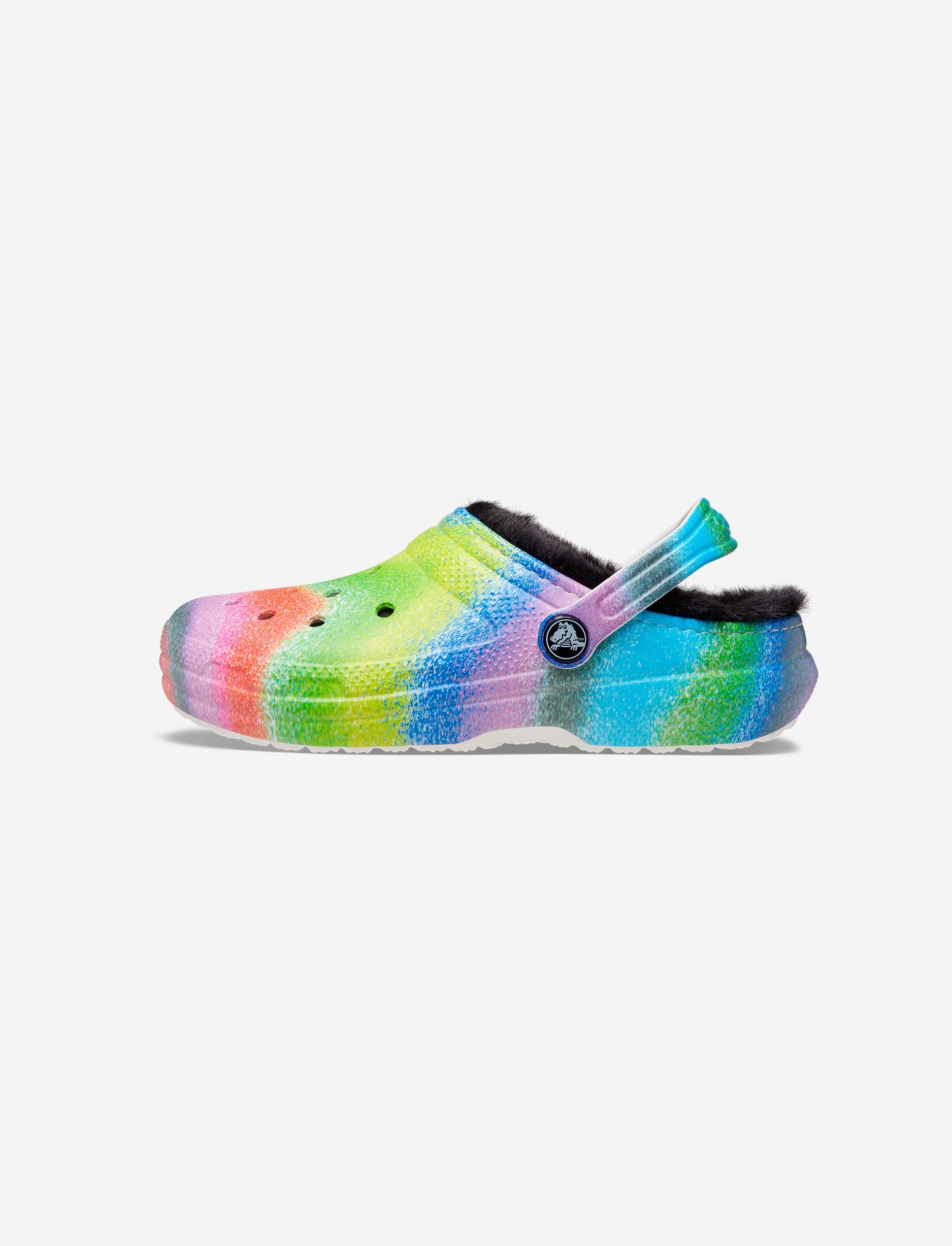 Crocs Classic Lined Spray Dye Clog K - כפכפי קרוקס עם פרווה צבעונית לילדים