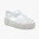 Crocs Splash Glossy Fisherman - סנדלי פלטפורמה קרוקס לנשים בצבע לבן