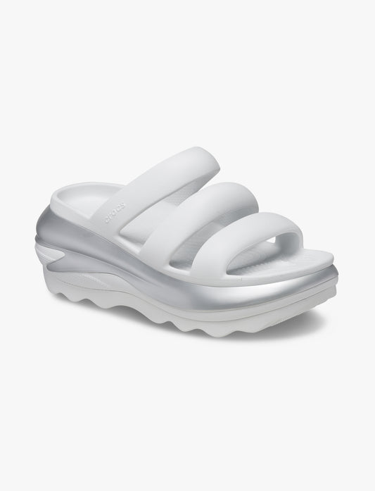 Crocs Mega Crush Metllc Triple Strap - סנדלי פלטפורמה קרוקס מגה קראש טריפל