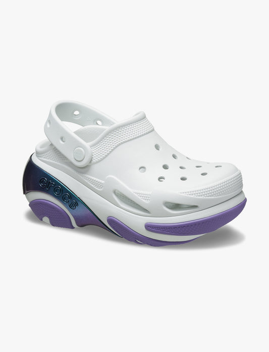 Crocs Bubble Crush Reflector Clog - כפכפי פלטפורמה קלוג באבל קראש קרוקס לנשים בצבע כחול מון לייט