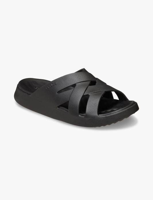 Crocs Getaway Weave Slide - כפכפי סלייד קרוקס לנשים בצבע שחור