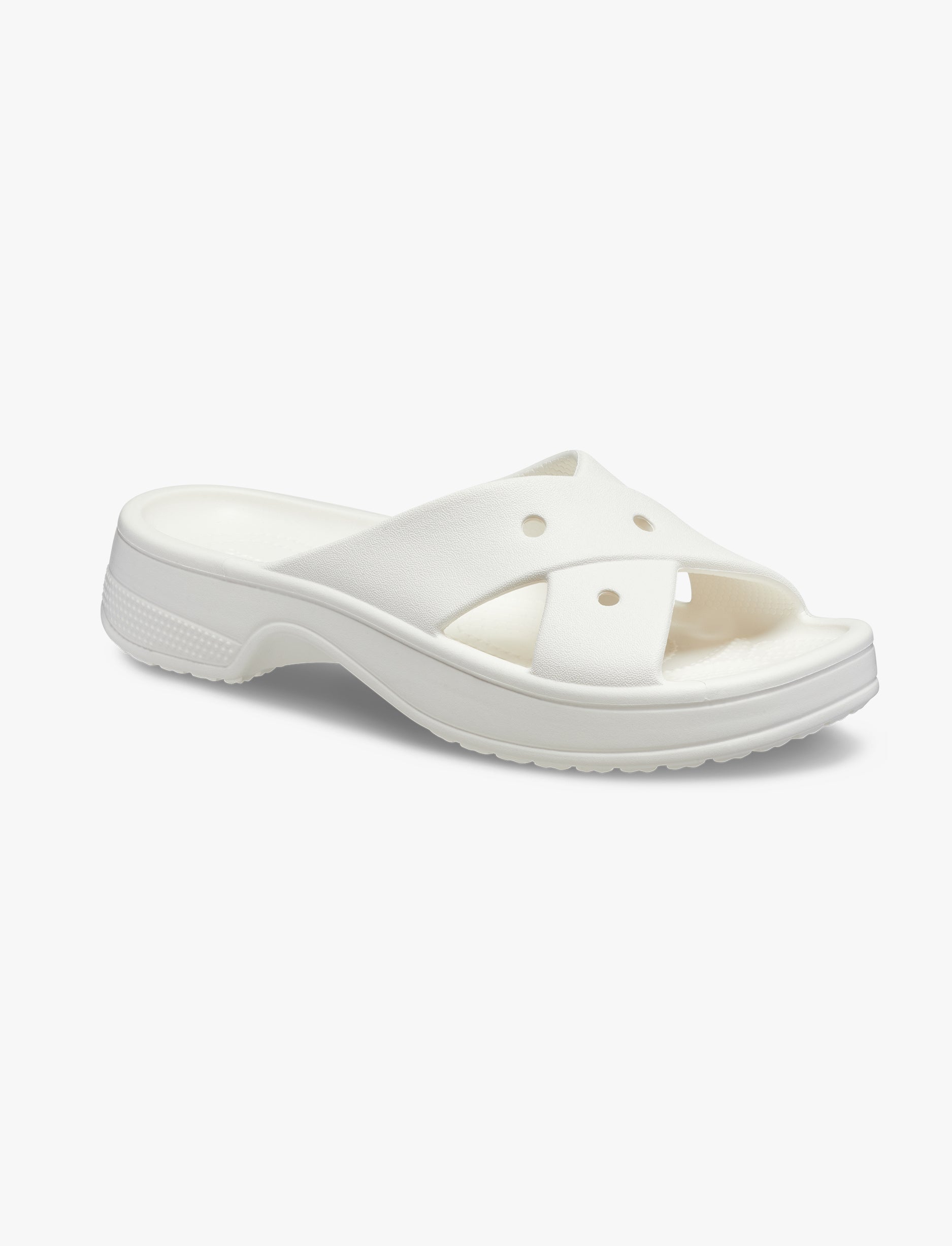 Crocs Cross Crocs Classic Women's Cross Strap - כפכפי קרוקס לנשים בצבע לבן גיר החל ...