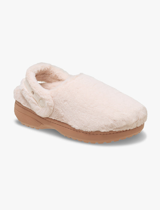 Crocs Classic Unfurgettable Clog - כפכפי קרוקס פרוותיים לנשים בצבע קוורץ