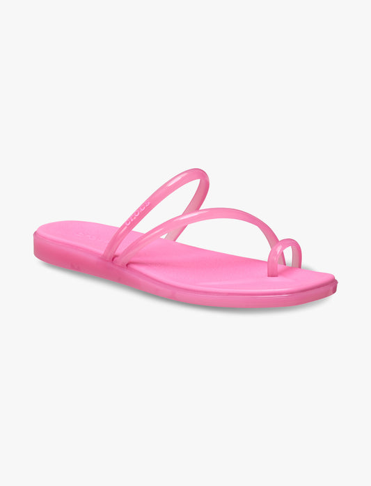 Crocs Miami Jelly Toe Loop Sandal - סנדלי קרוקס מיאמי לנשים בצבע ורוד לימונדה ג'לי