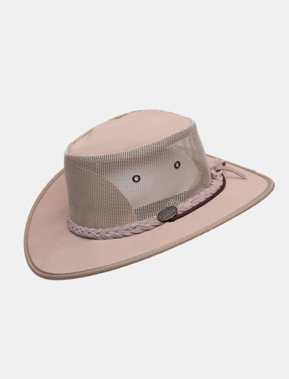 Barmah 1057 be - כובע בוקרים רחב שוליים ברמה מקנבס רשת