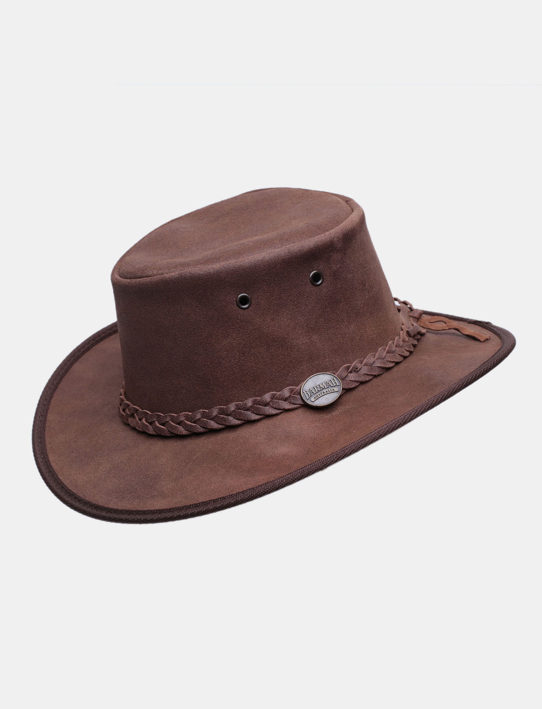 Barmah 1063 HI - כובע בוקרים רחב שוליים ברמה מעור בקר
