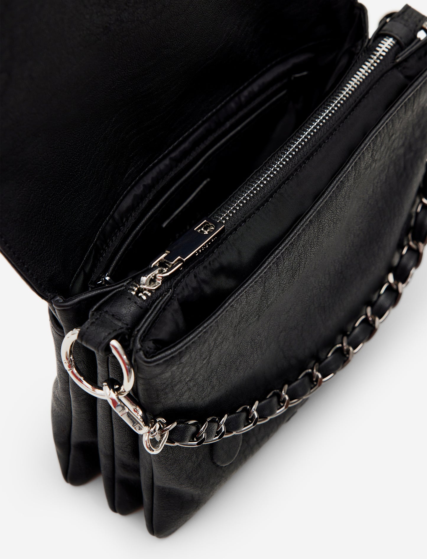 Desigual Bag Mickey Rock Dortmund Flap 2.0 - תיק קרוסבודי בינוני בצבע שחור
