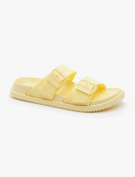Lemon Jelly Elise Slide - כפכפי סלייד לנשים למון ג'ילי דגם אליס בצבע צהוב